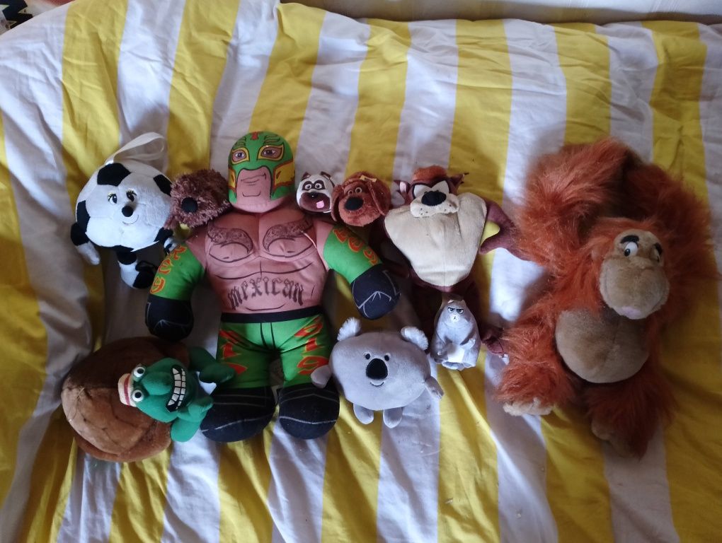 Zestaw maskotek maskotka pies piłka diabeł tasmański mma małpa