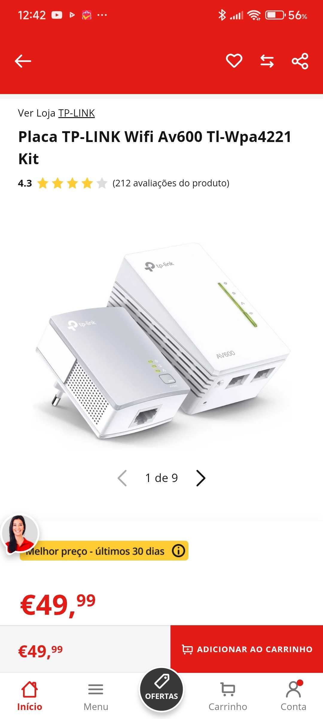 TP Link AV600, repetidor sinal internet