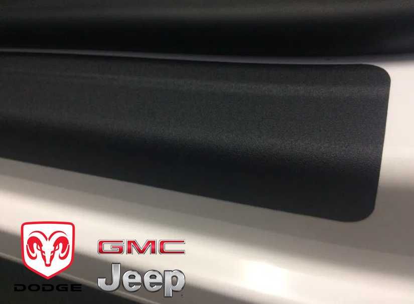 Захисна плівка защитная пленка наклейки на пороги авто GMC Jeep Dodge