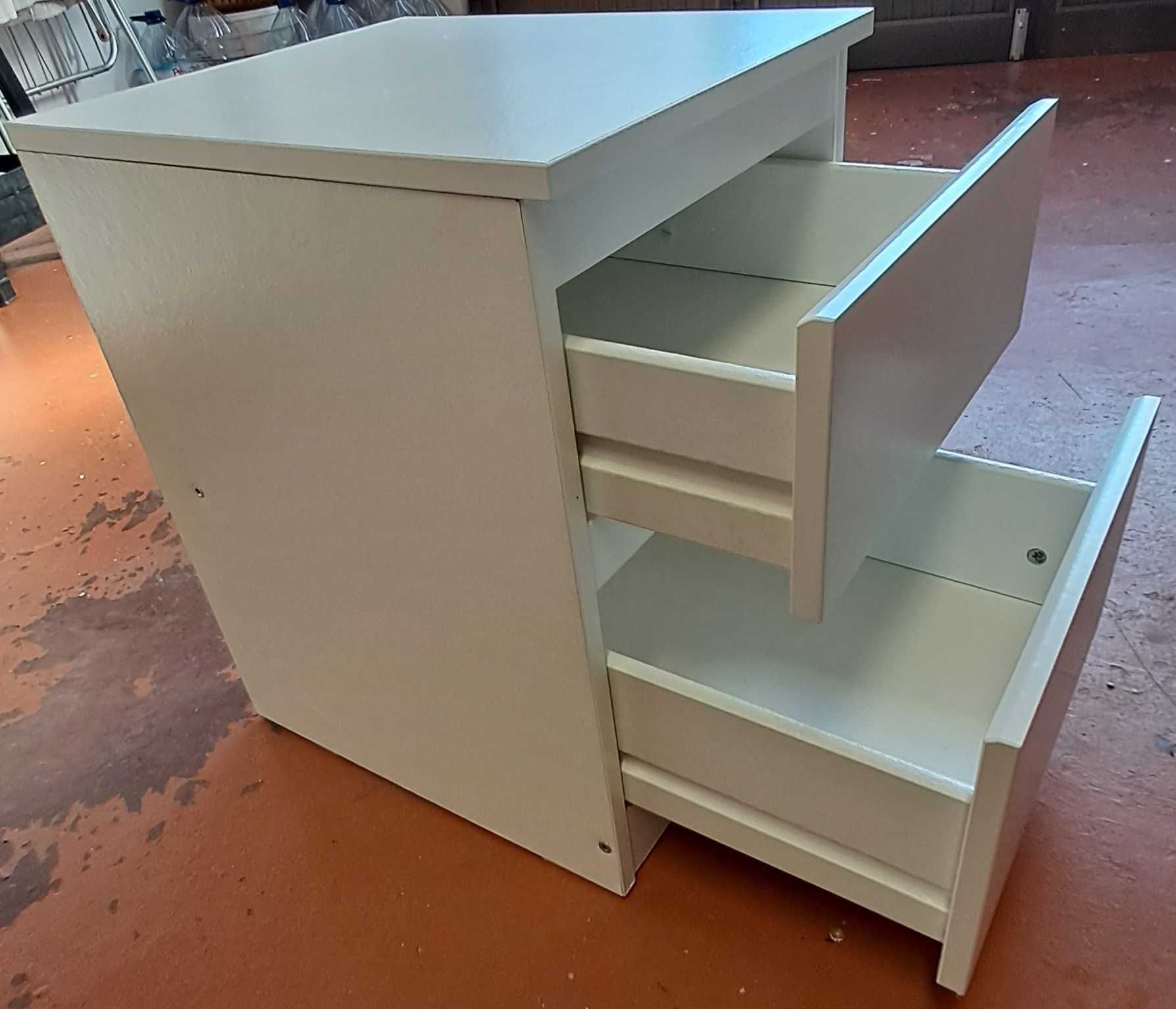 Cómoda c/2 gavetas, branco