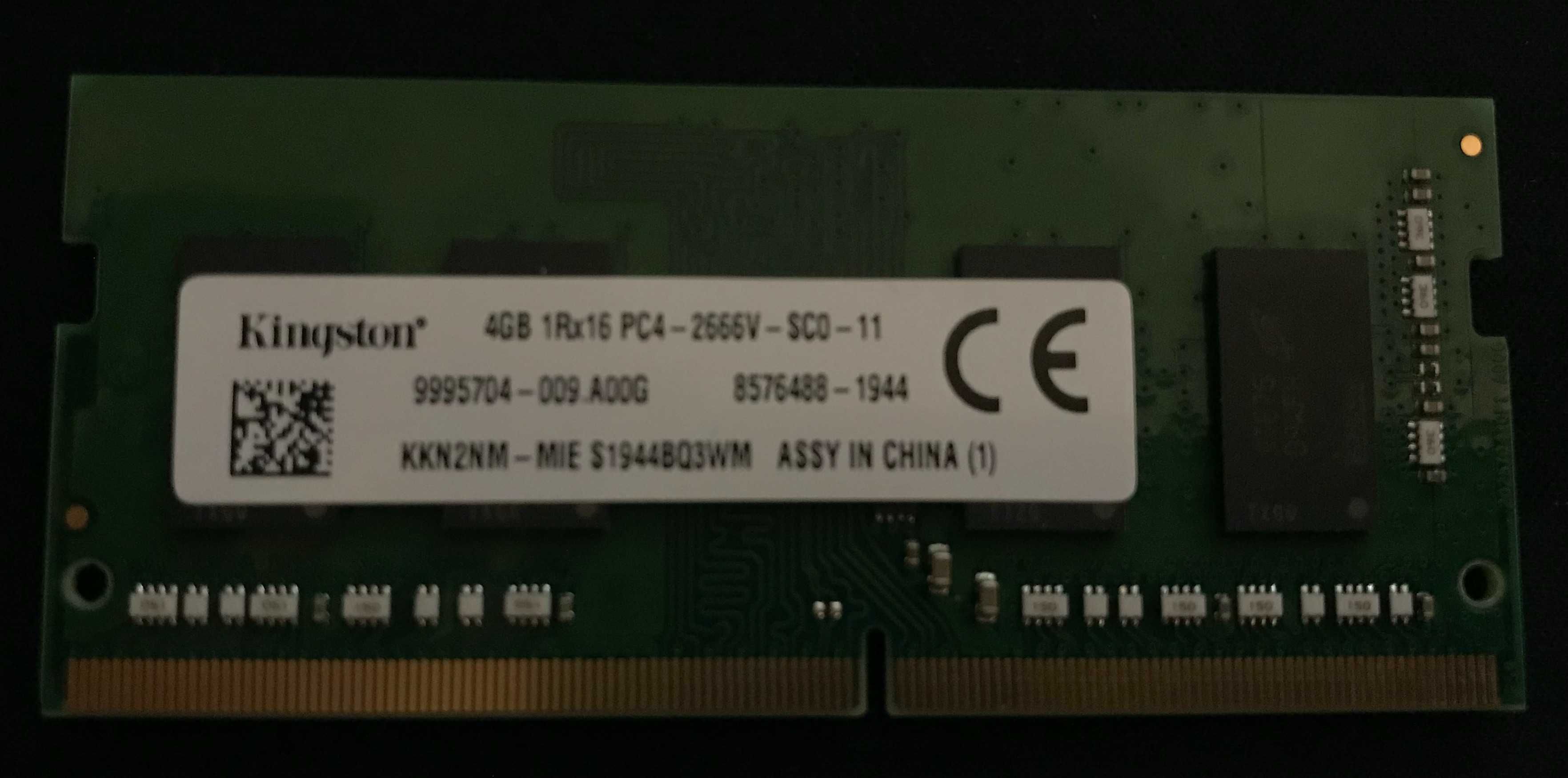 Pamięć RAM 4GB 1Rx16 PC4-2666V