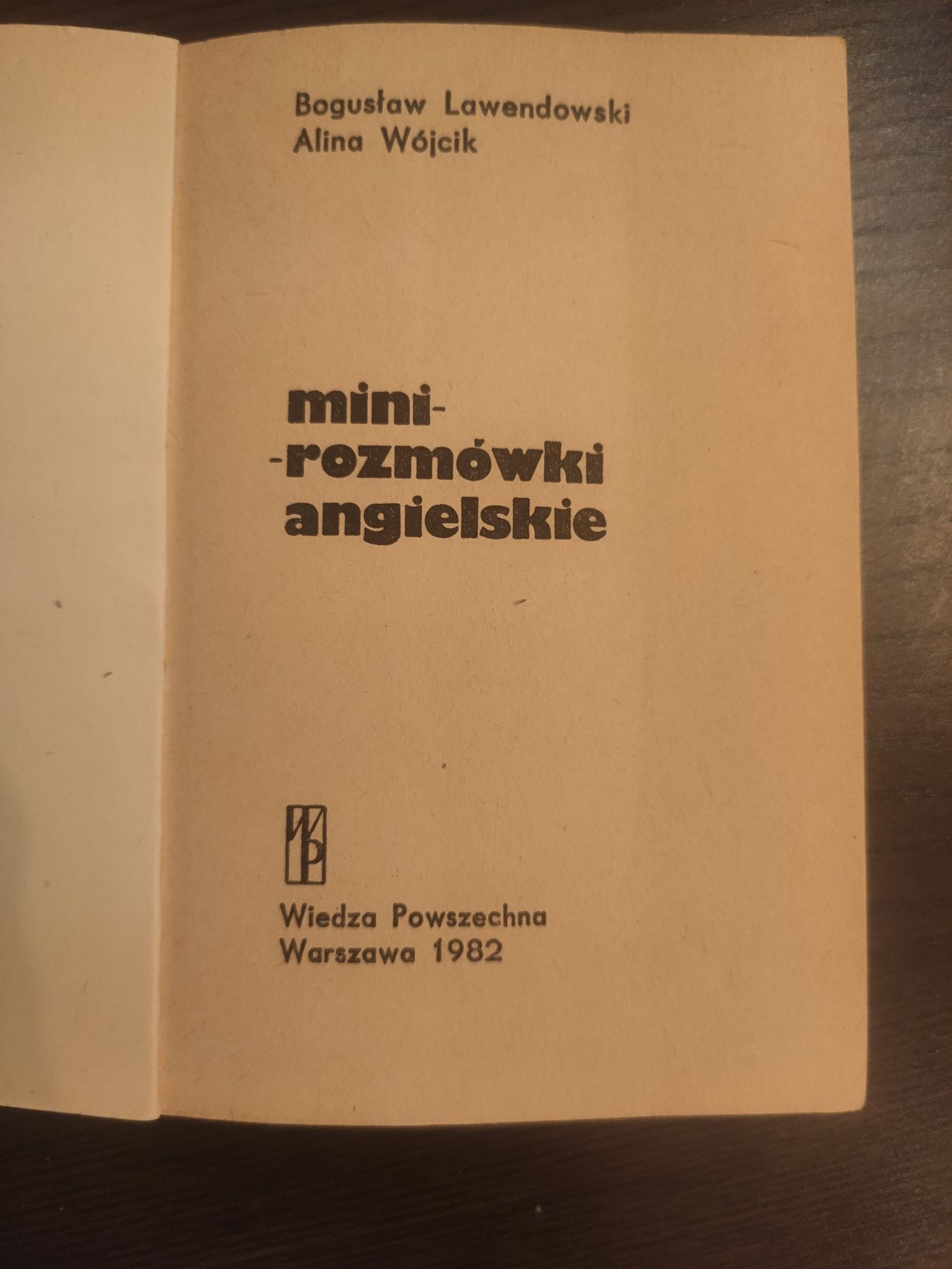 Mini rozmówki angielskie '82