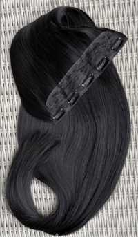 Włosy doczepiane, mega długie, czarny 100 cm ( 403 )
