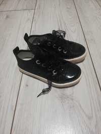 Buciki dla dziewczynki 24 buty dziewczęce trampki  czarne