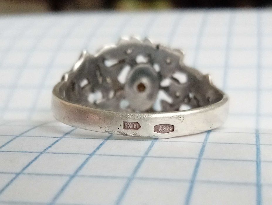 Перстень кольцо з каменем бірюза. Срібло 925 проба. Розмір 19,5