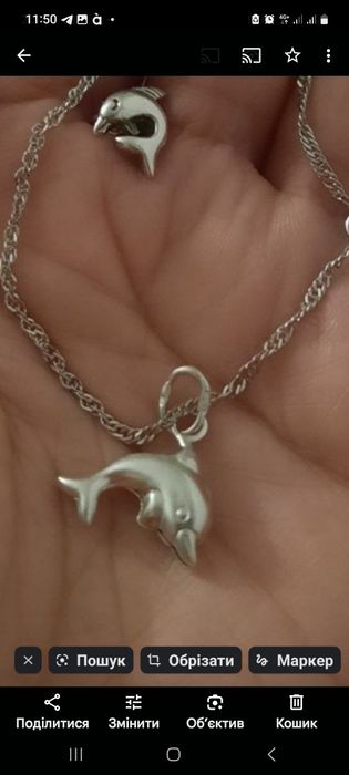 Серебряный набор , Сережки