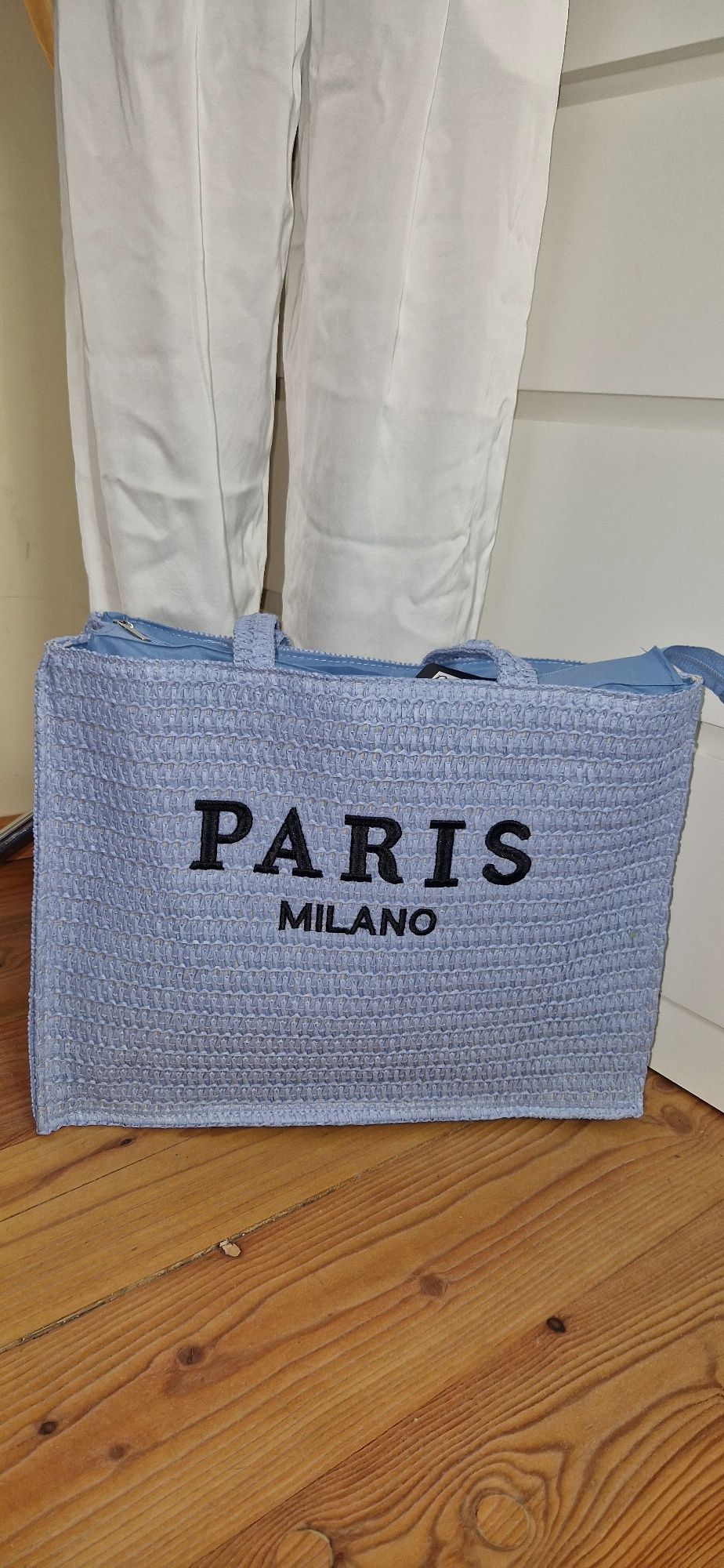 Torba plażowa letnia z napisem Paris