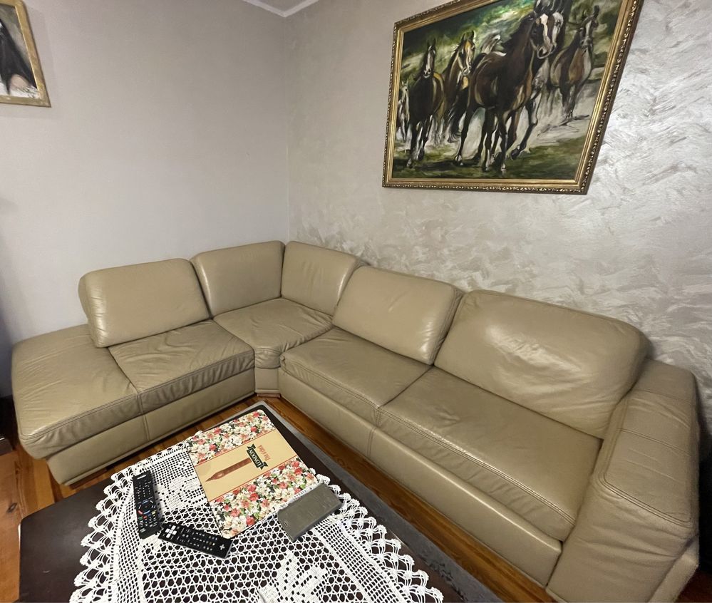 Narożnik, kanapa, sofa skórzany, skóra