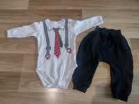 Eleganckie body + spodnie dla chłopca 68