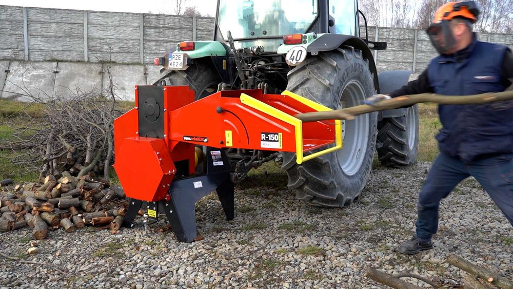 mechanizm tnacy REMET R-150 == rębak walcowy do gałęzi zrzyn odpadów