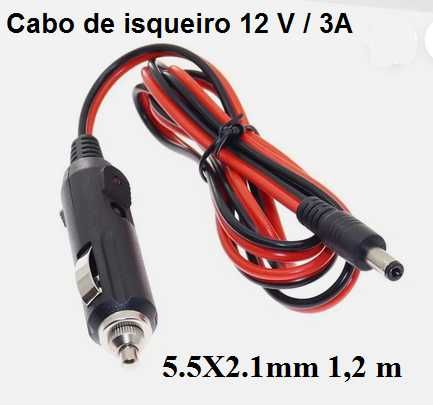 Cabo de isqueiro NOVO para alimentar  router 4G no carro