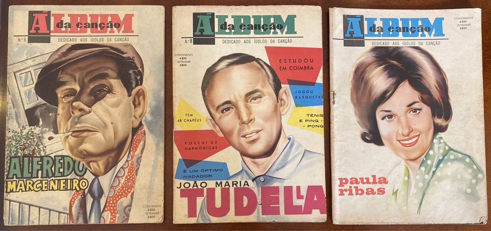 Revistas PLATEIA e ALBUM DA CANÇÃO anos 60 e 70