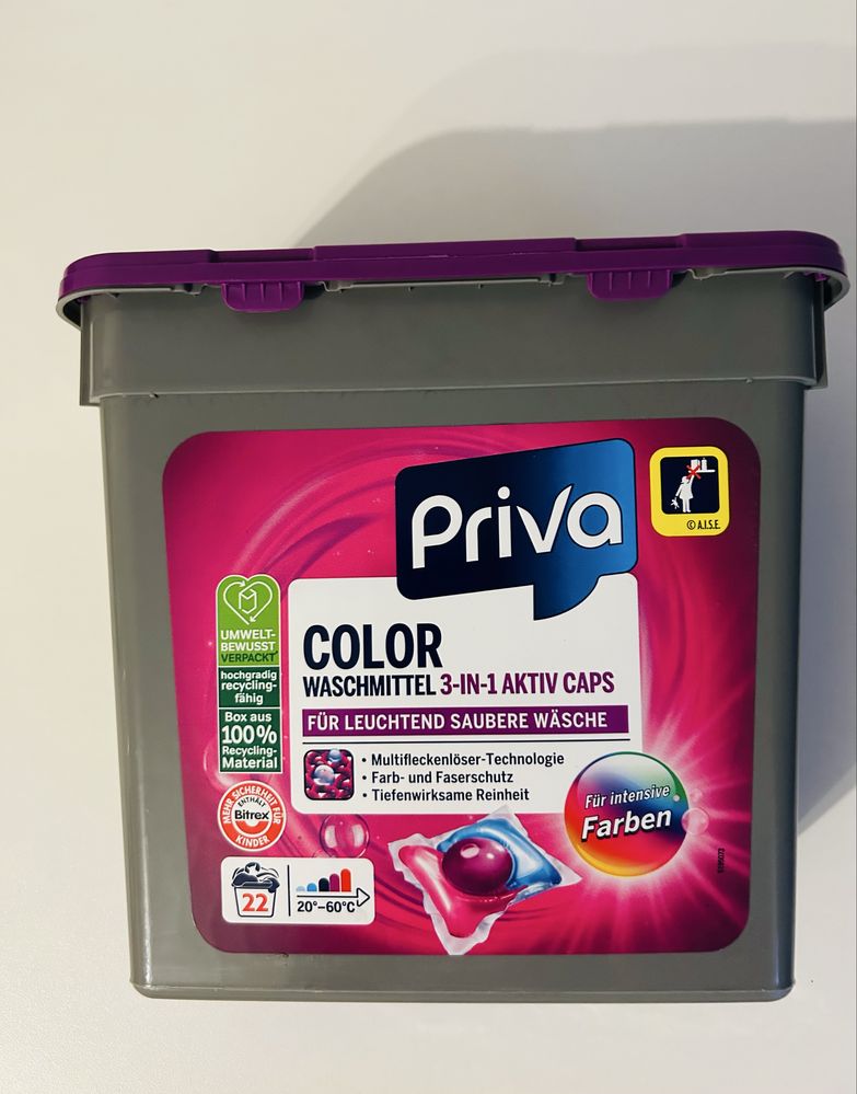 Kapsułki do prania priva color 22