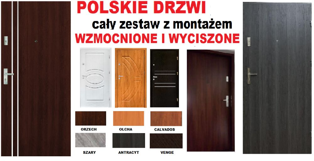 Drzwi wejściowe ZEWNĘTRZNE do mieszkań w BLOKU- wewnątrzklatkowe.