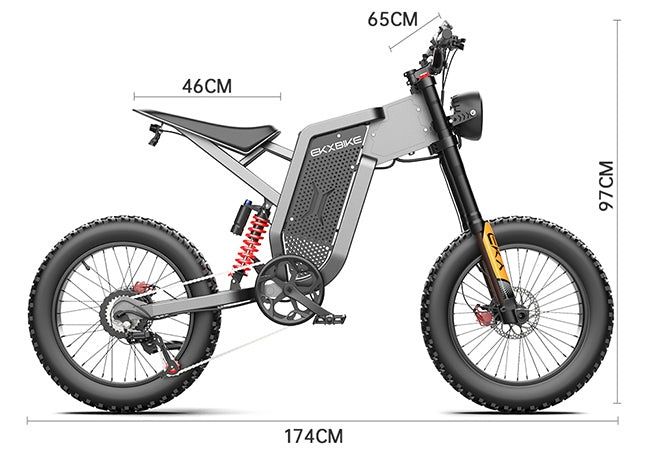 EKX X21 max bicicleta elétrica de terra