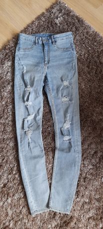 Spodnie jeansy rurki h&m 36, 38