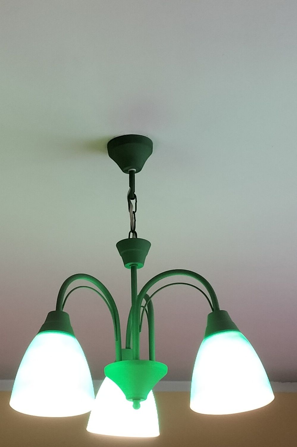 Lampa lampka żyrandol zielona zielony