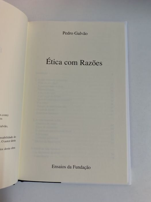 Ética com razões, de Pedro Galvão