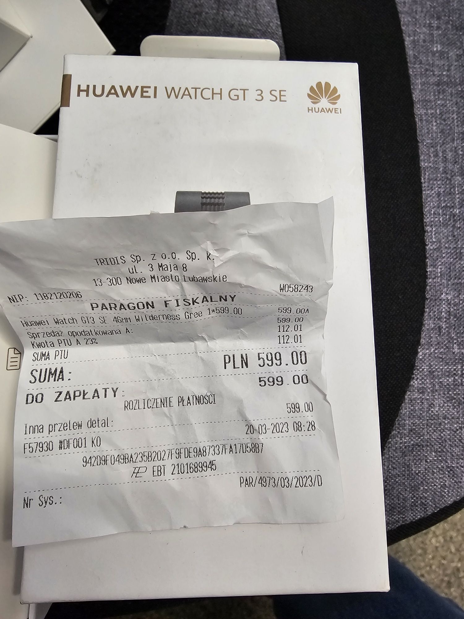 Zegarek huawei watch  gt 3 se