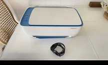Impressora HP DeskJet 3639 - Azul e Branca