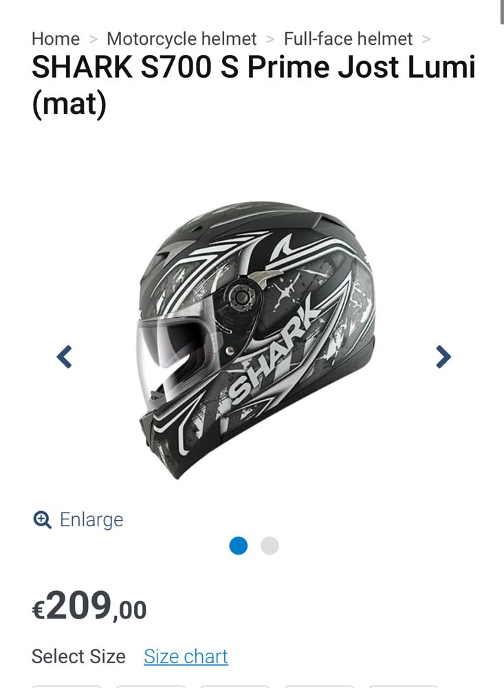 Capacete shark s700