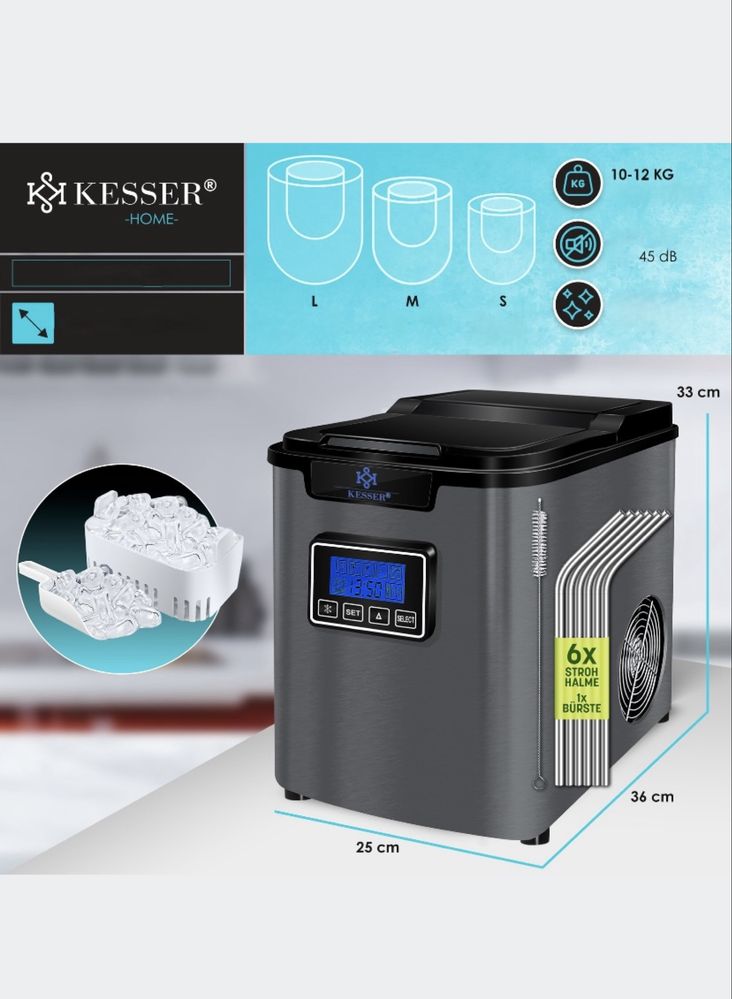 Kostkarka do lodu KESSER KEWM srebrny/szary 150 W