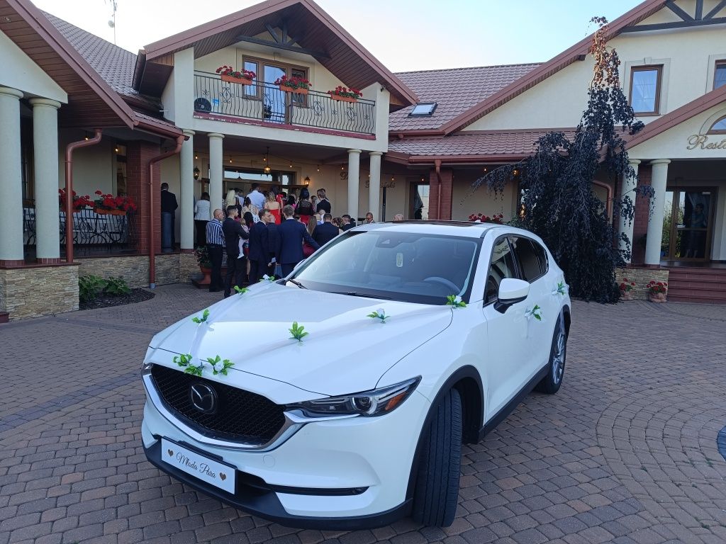 Auto do ślubu MAZDA CX-5 SUV biała perła