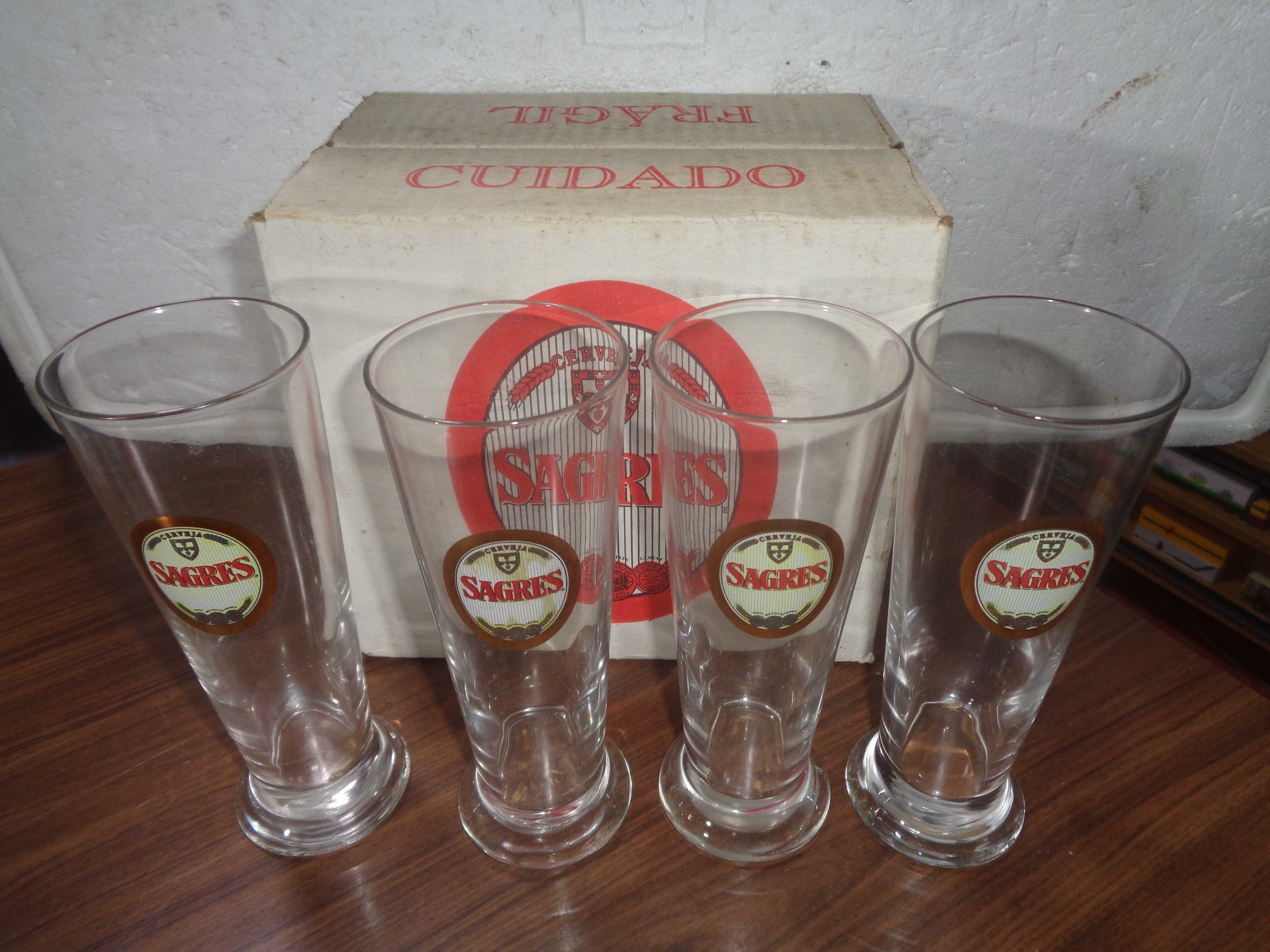 SAGRES 4 copos principe 20 cl Crisal 97
