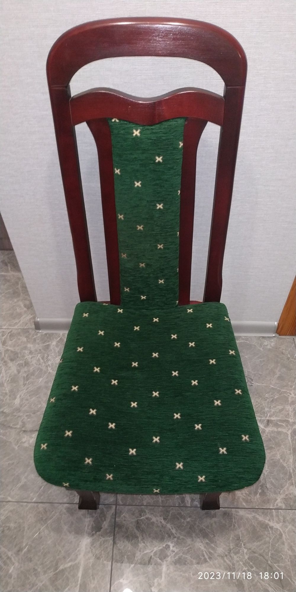Krzesła drewniane tapicerowane OSTATNIE 4SZT salon kuchnia okazyjna ce