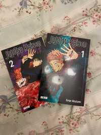Conjunto primeiros 2 volumes Jujutsu Kaisen