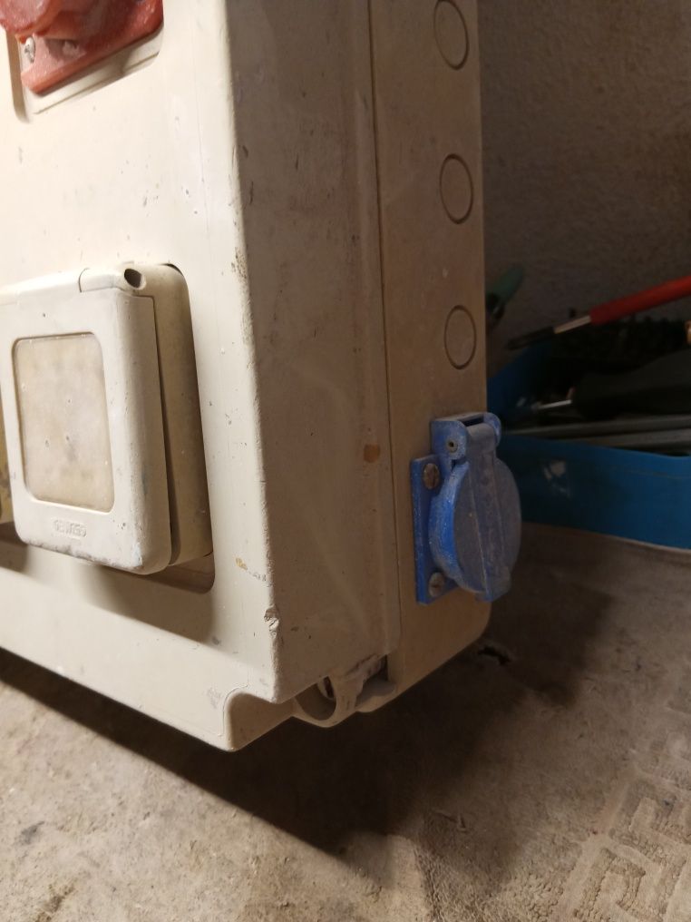 Quadro elétrico de obras