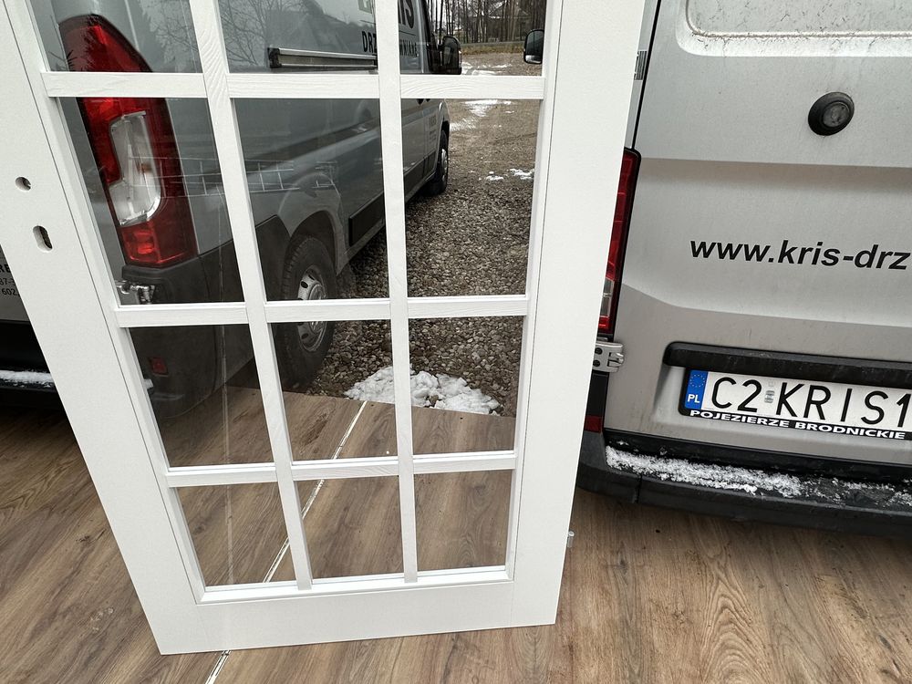 Drzwi drewniane 900 Ofert OD RĘKI sosnowe francuski szpros