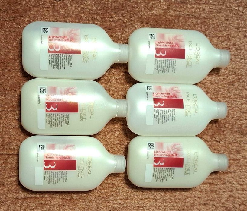 Loreal Creme excellence odżywka do włosów maska po farbowaniu 6 sztuk