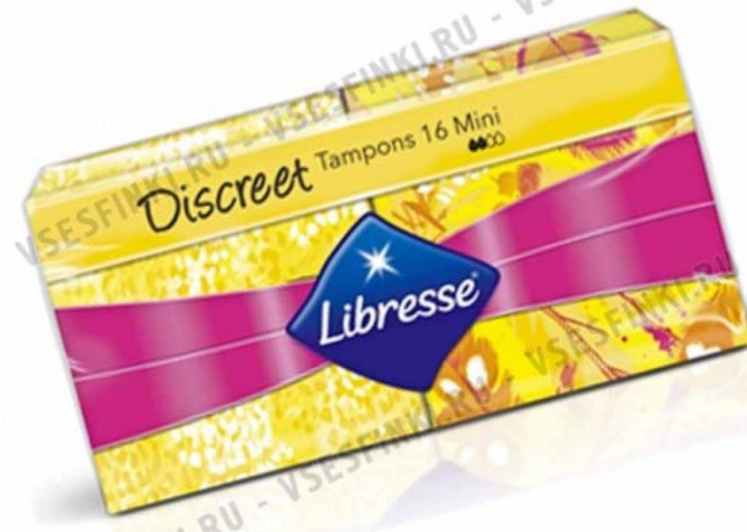 Гігієнічні засоби - тампони Libresse ( mini - 3 упаковки; super - 4 уп