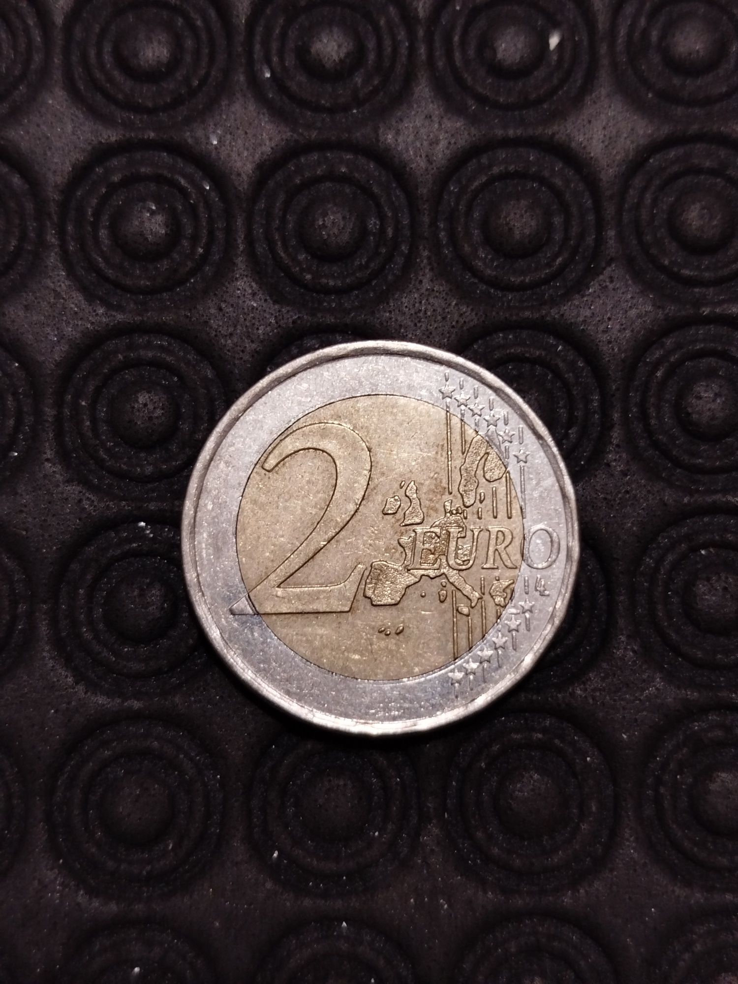 2 Euros de 2002 da Grécia com letra "S" na estrela