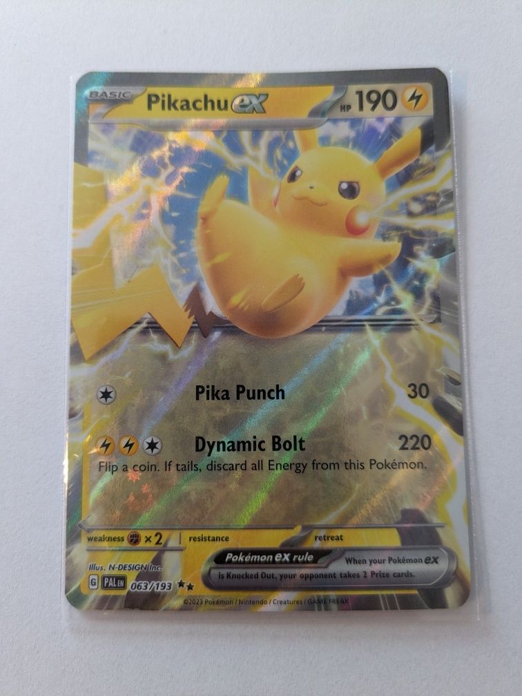 Karta Pokemon Pikachu ex 063/193 Paldea Evolved