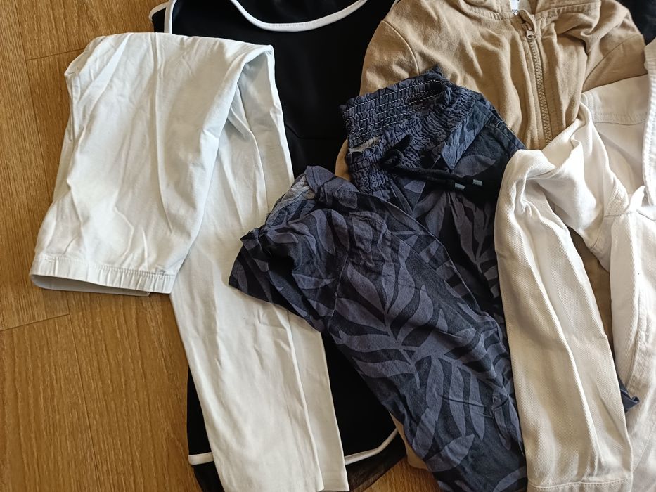 Kurtka, bluza, legginsy H&M, Sinsay, Terranova, 140-146 , 7 szt