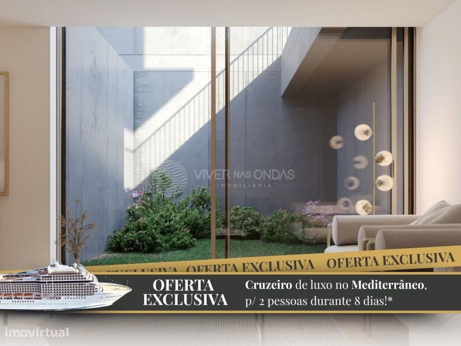 Moradia T3 com 2 lugares de garagem, jardim e terraço, em Arcozelo.