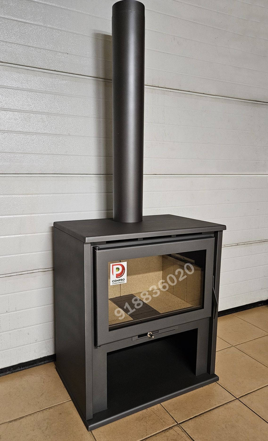 Salamandra a Lenha 14kw Com Ventilação NOVAS - Fabrico Nacional