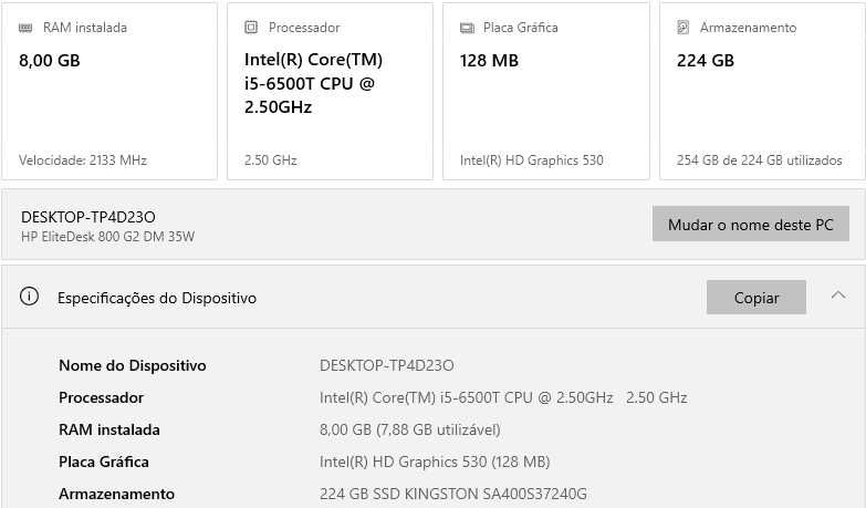 Mini Computador HP EliteDesk 800