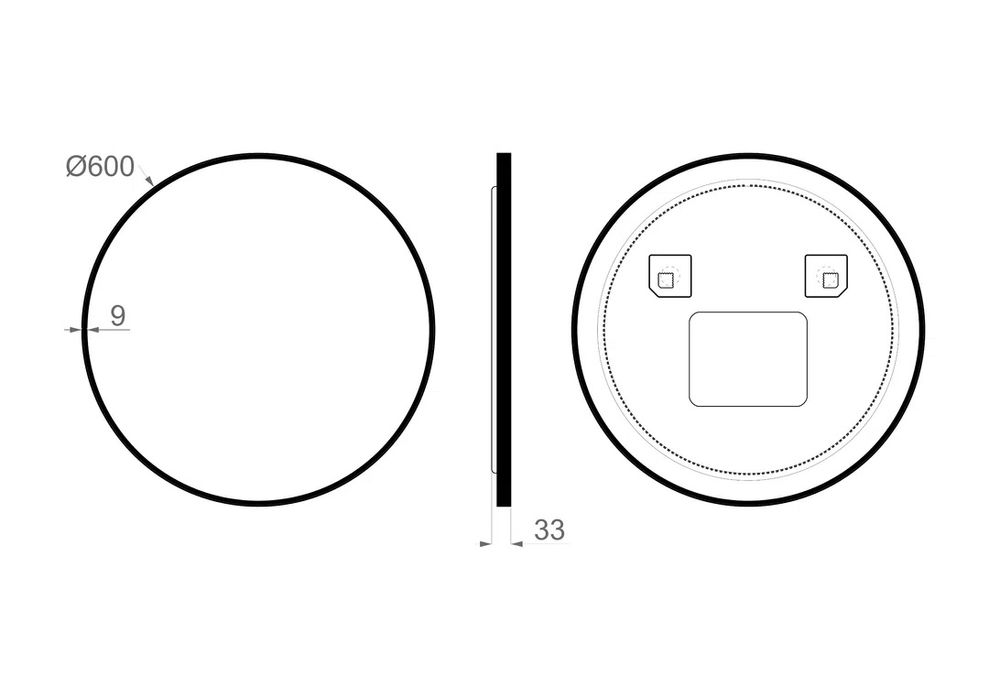 Lustro Łazienkowe - LED | | okrągłe | 60 cm | DUBIEL VITRUM ZOE