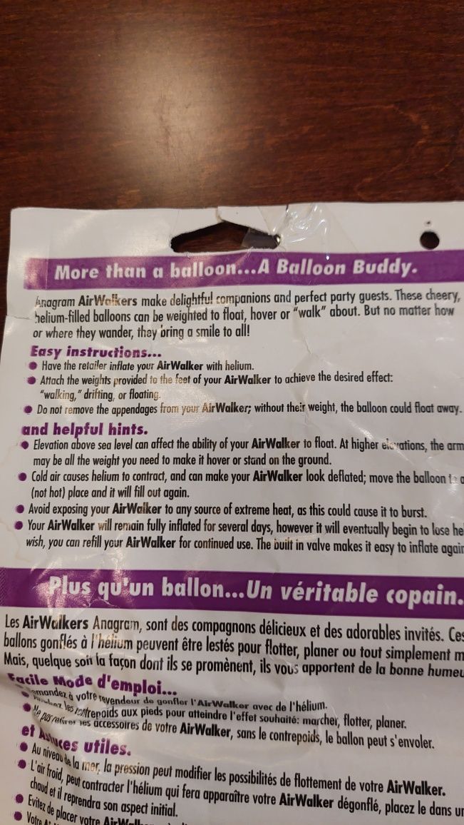 Balon chodzący Teddy Bride