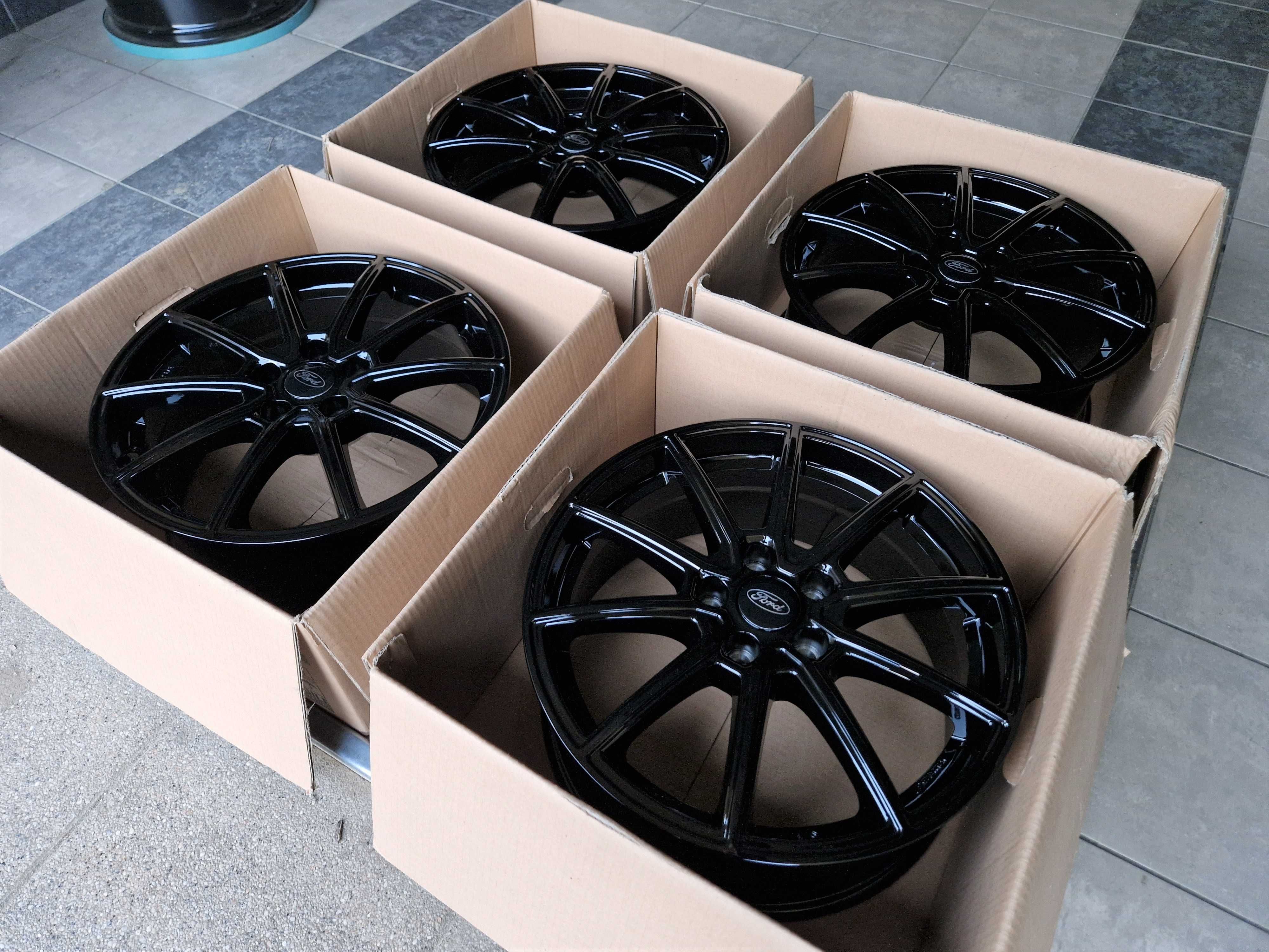 Alufelgi 17 5x108 Ford Mondeo Kuga C S-Max Focus Galaxy Edge Czarne 5#