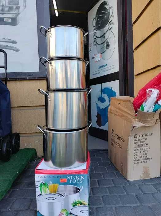 Duży garnek 10 litrów 25,5 cm średnicy i 21 cm wysoki gaz indukcja ele