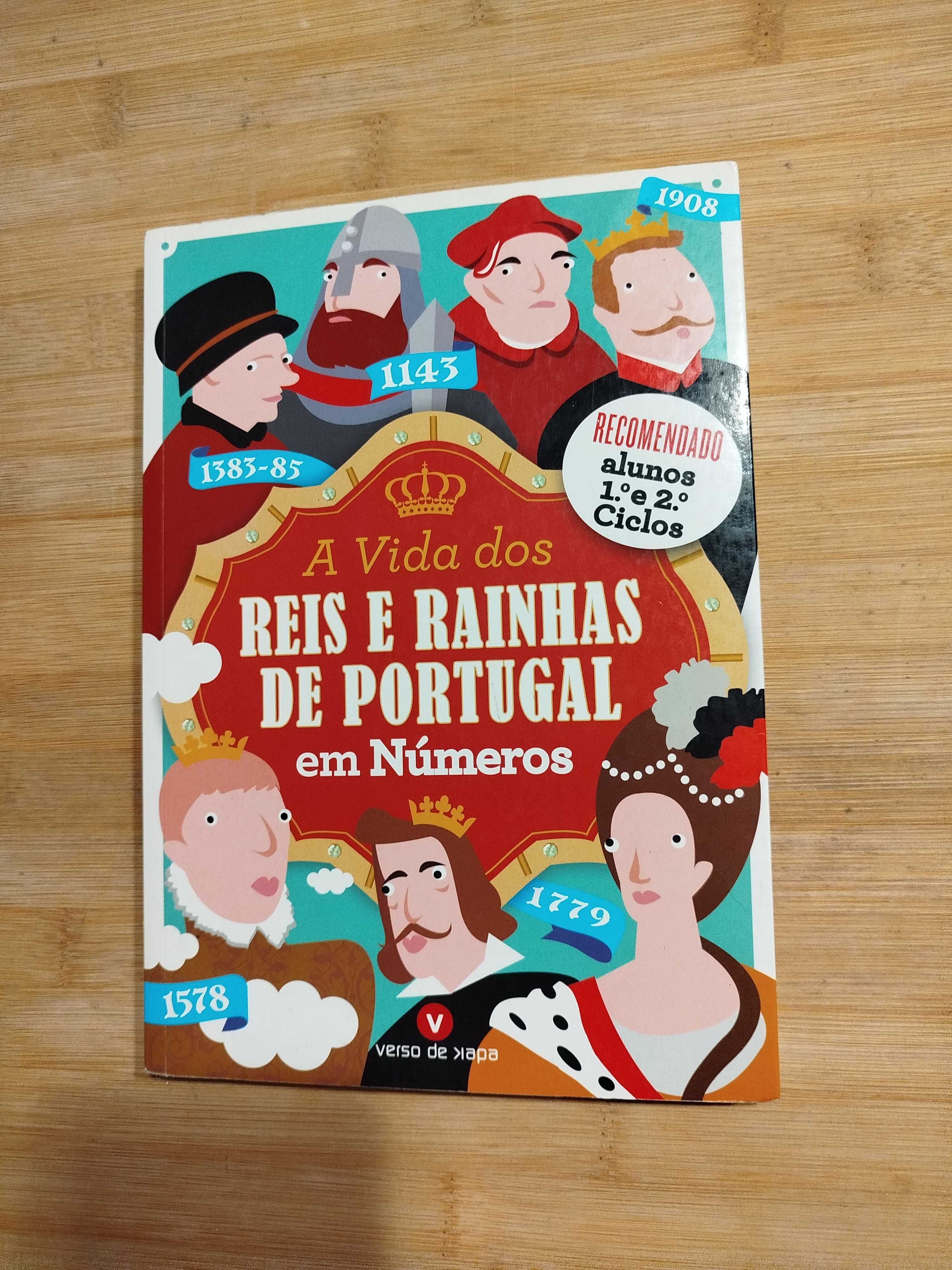 A Vida dos reis e Rainhas de Portugal em Números