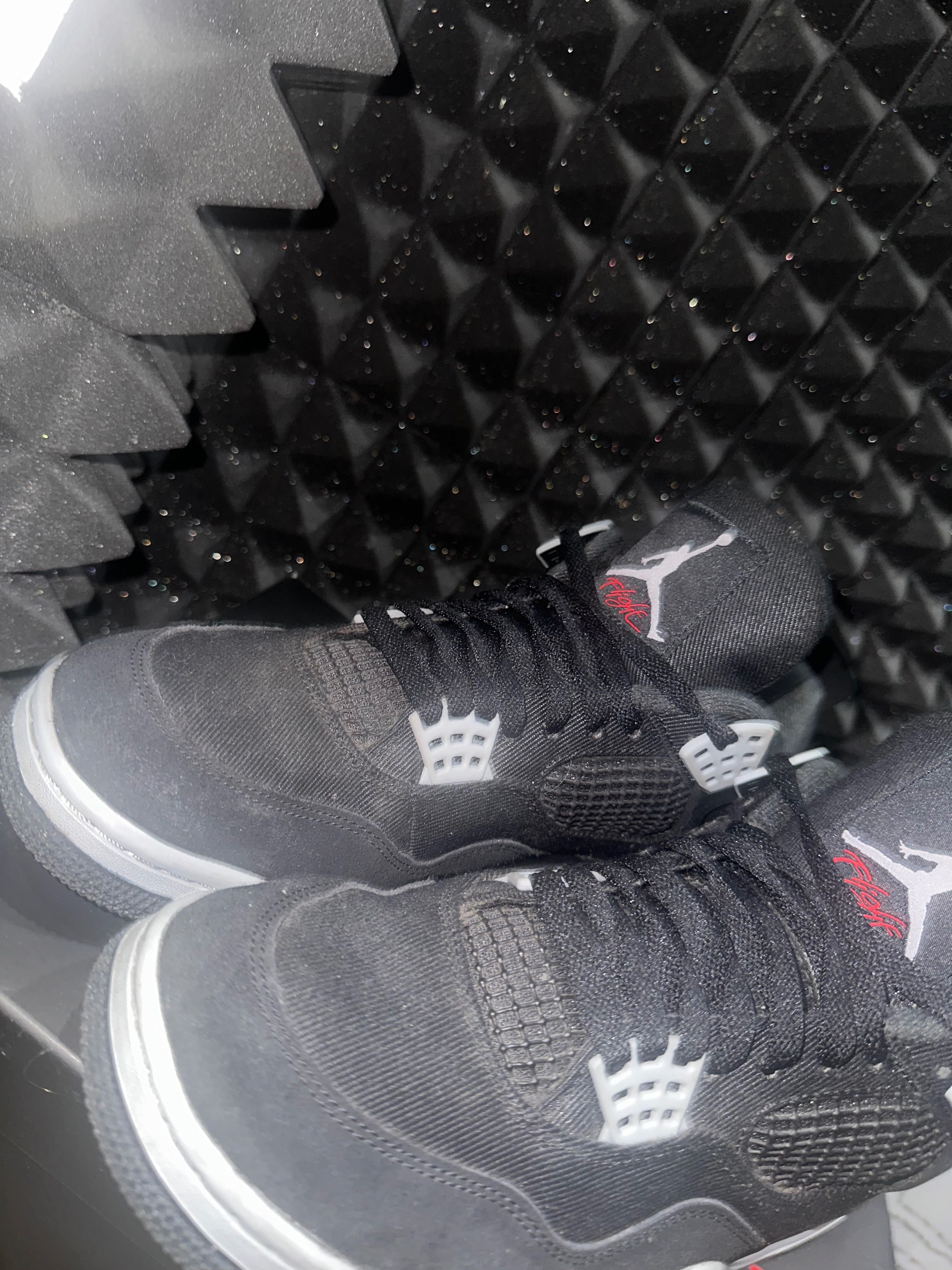 Jordan 4 retro se black canvas