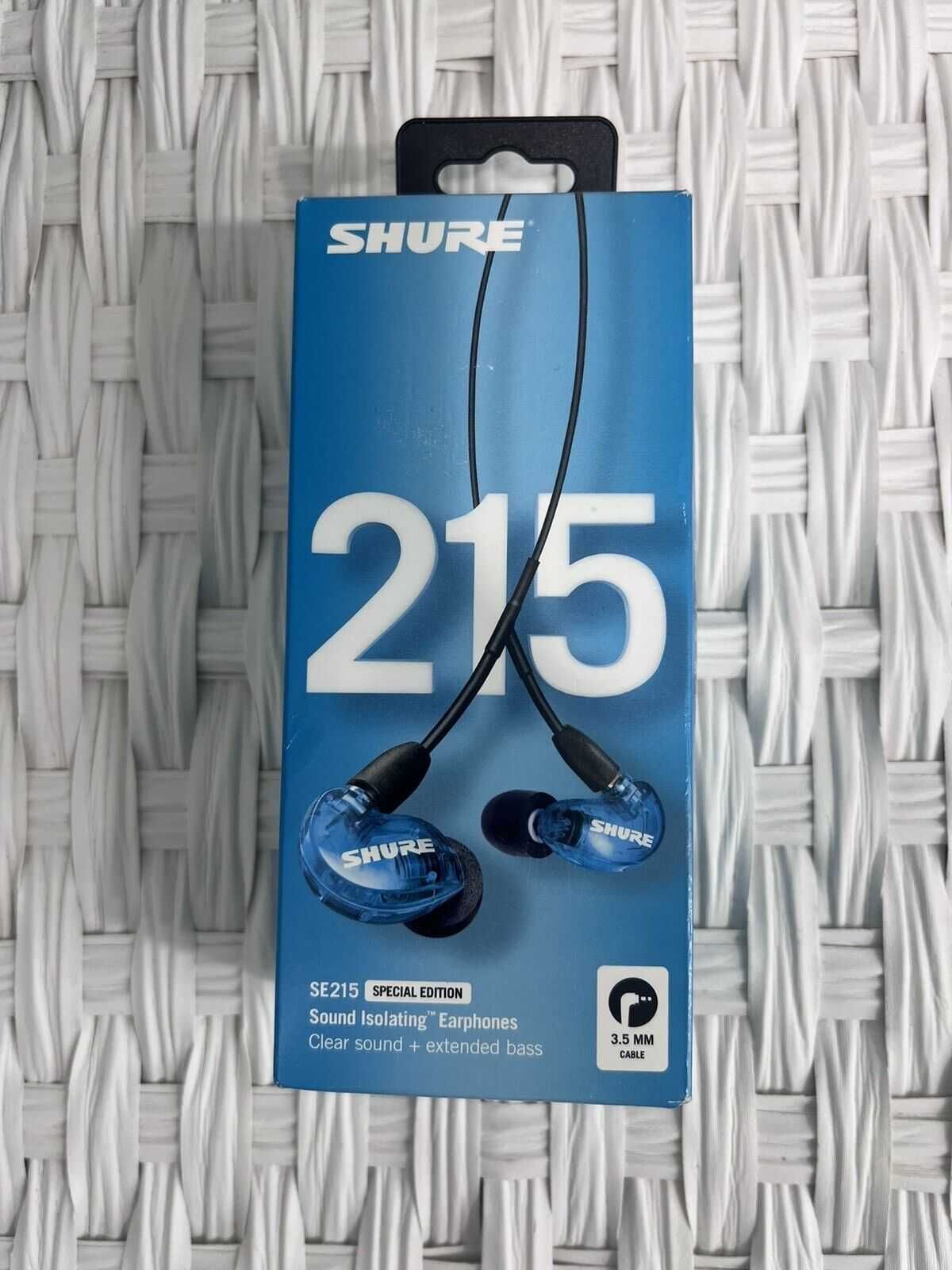 Моніторні навушники Shure SE215SPE BLUE. Оригінал