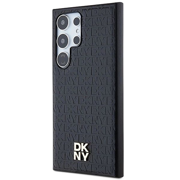 Etui DKNY Leather Pattern Metal Logo MagSafe na Samsung Galaxy S24 Ult