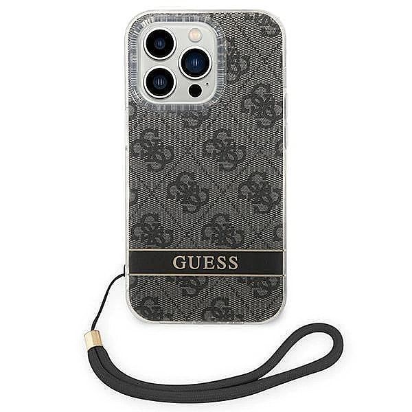 Etui Guess 4g Print Strap na iPhone 14 Pro Max - czarne
