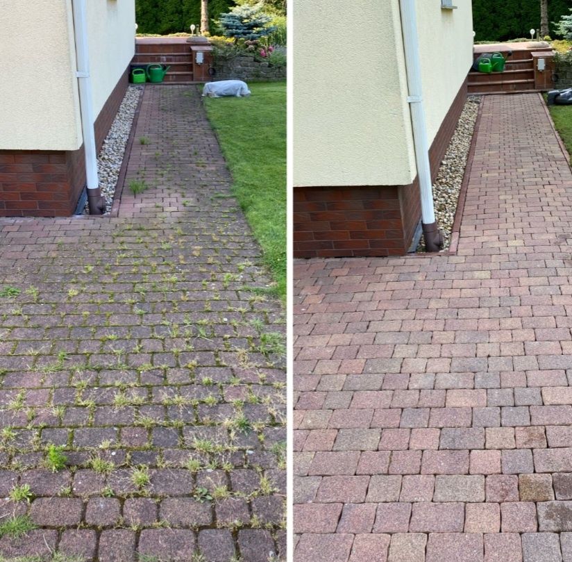 Mycie czyszczenie elewacji, kostki brukowej,dachów,ogrodzeń, tarasów i